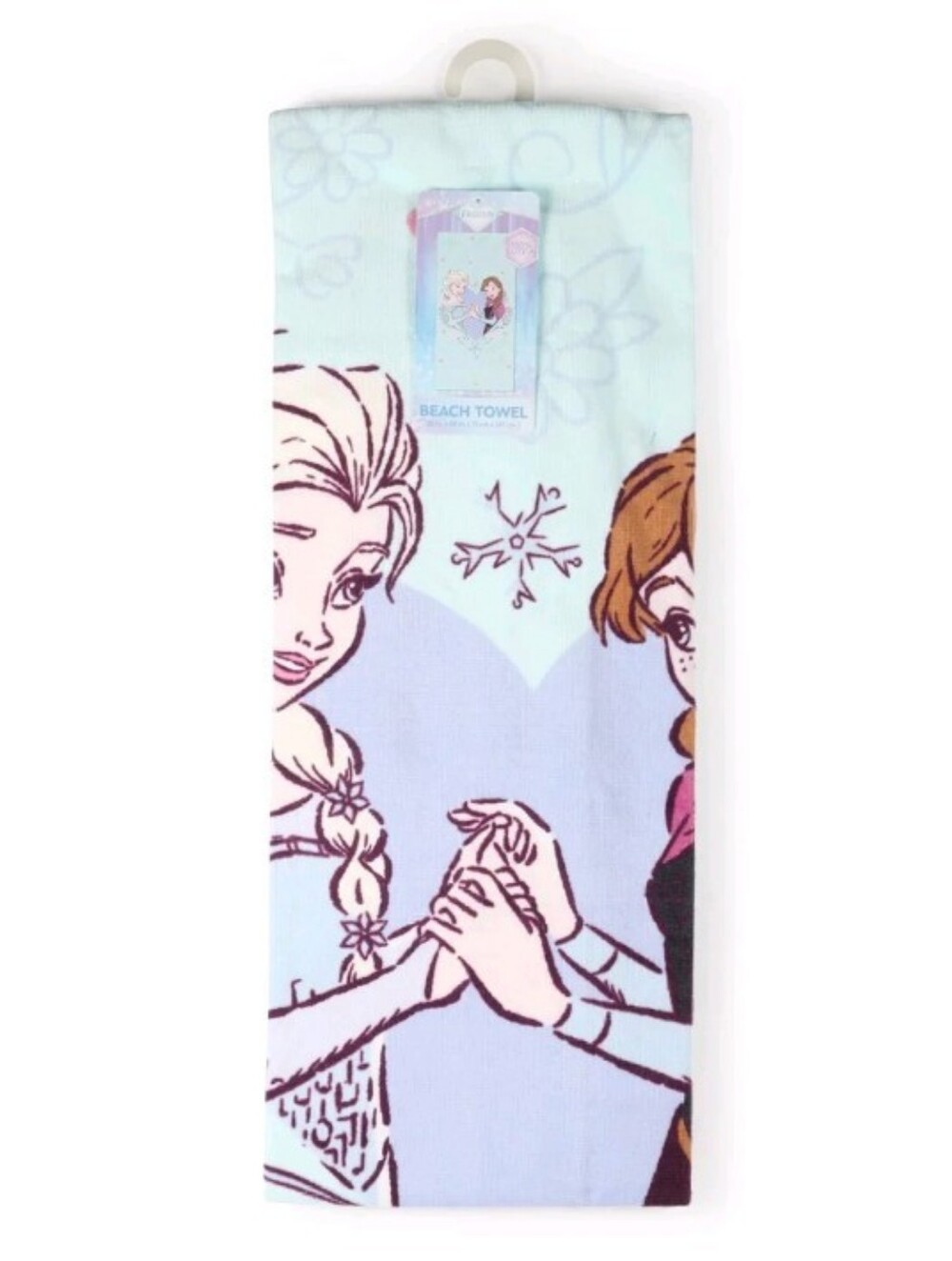 Disney Elsa & Anna Light Blue Frozen Beach Towel